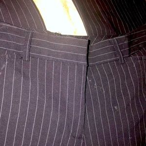Black Pin Striped Pants